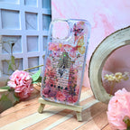 Funda scrap mariposa holografica fucsia