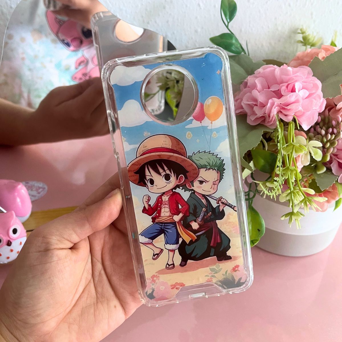 Funda Animada Luffy Zoro Chibi
