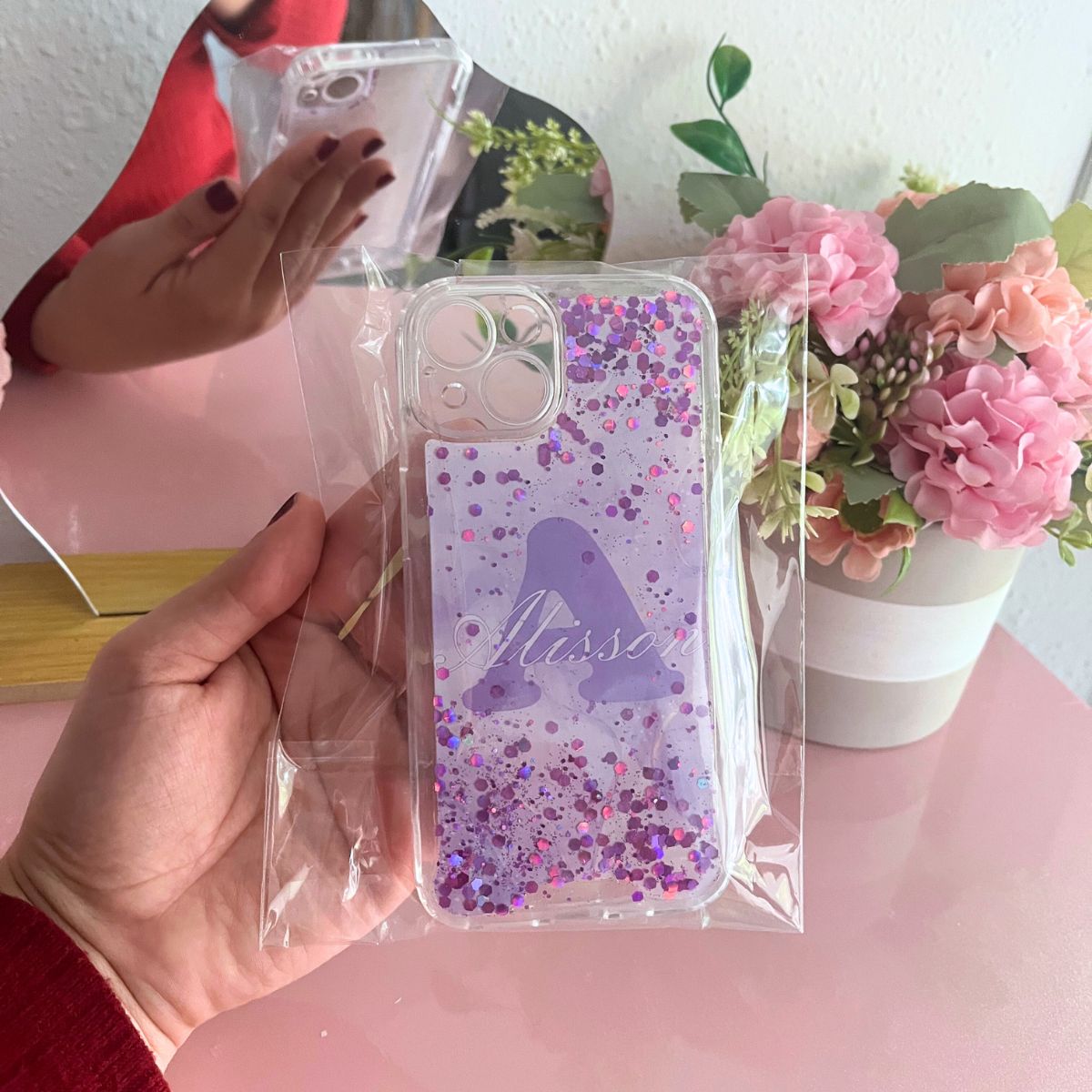 Fundas con fondo + Inicial