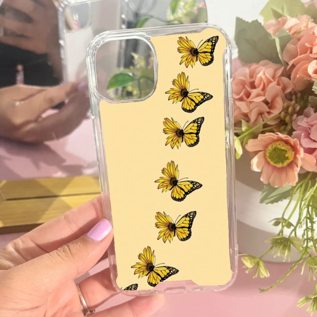 Funda mariposas girasol
